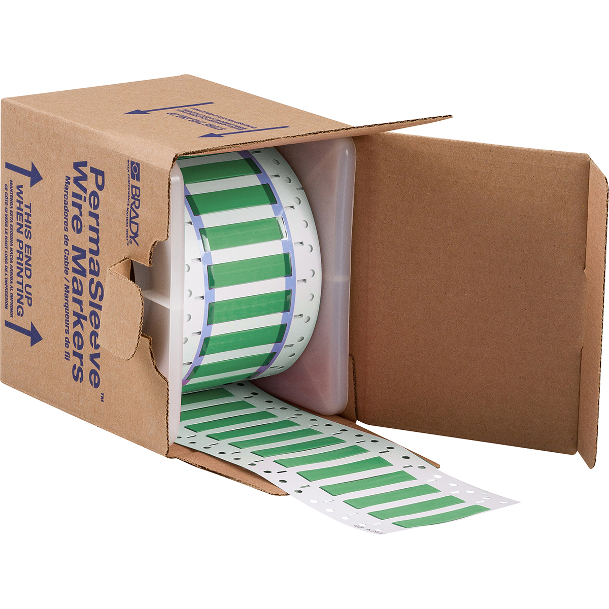 017221-3PS-250-2-GR-S PermaSleeve krimpkousen, 50,80 mm (B) x 11,15 mm (H), Groen