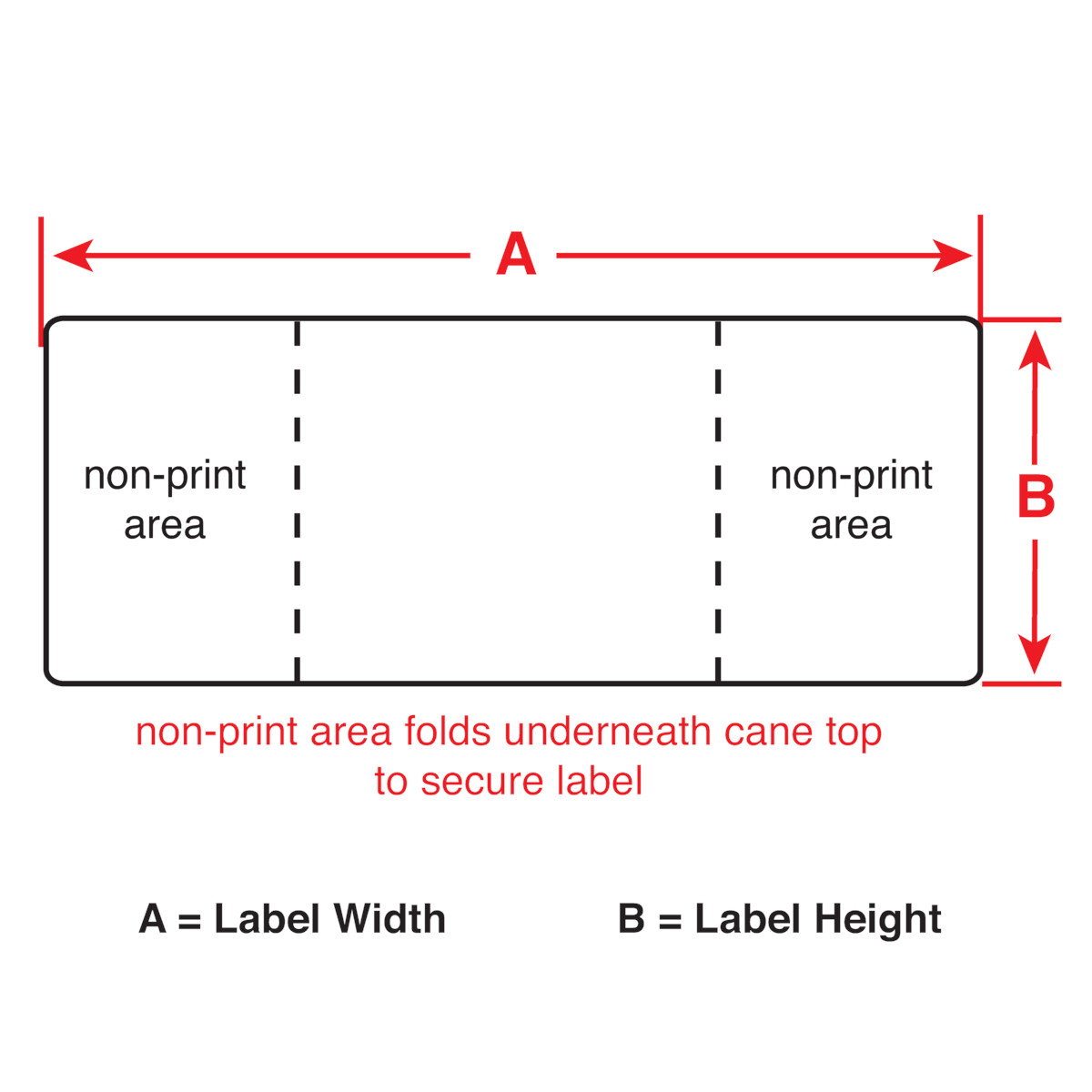 170897-M5-155-492 FreezerBondz-labels voor de M510/BMP51/M511 labelprinter