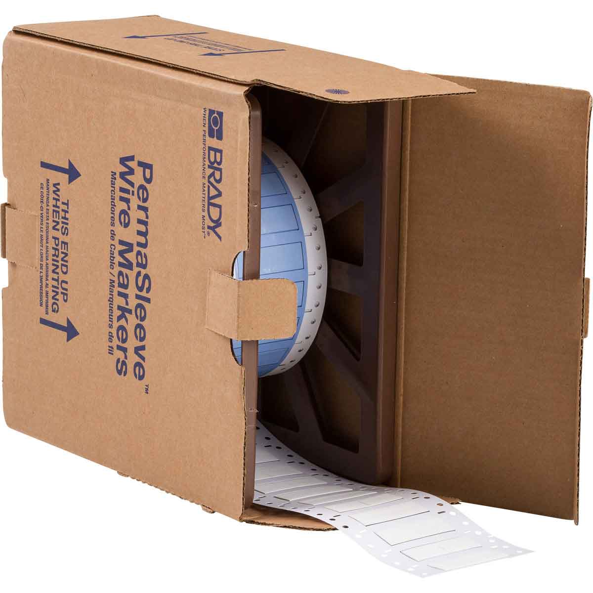 104686-PS-375-2-WT-2 PermaSleeve krimpkousen voor draadmarkering, 25,40 mm (B) x 16,38 mm (H), Wit 104686-PS-375-2-WT-2 PermaSleeve krimpkousen voor draadmarkering, 25,40 mm (B) x 16,38 mm (H), Wit