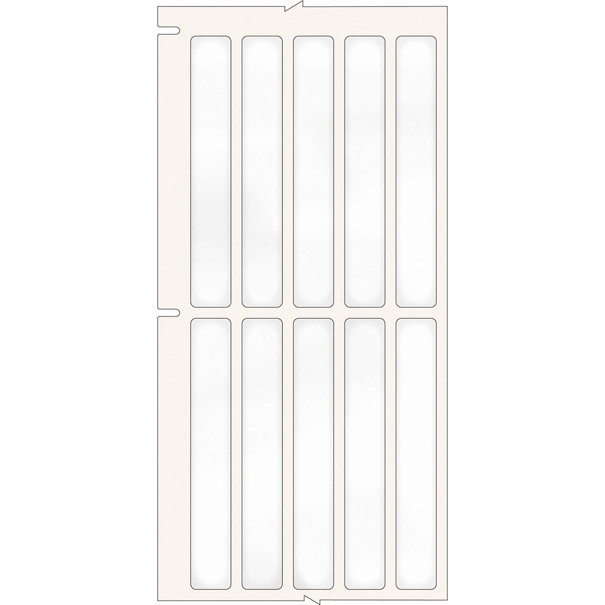 620359-THTTL-1-430 Thermische transfert labels, 11,00 mm (B) x 74,00 mm (H), Transparant 620359-THTTL-1-430 Thermische transfert labels, 11,00 mm (B) x 74,00 mm (H), Transparant