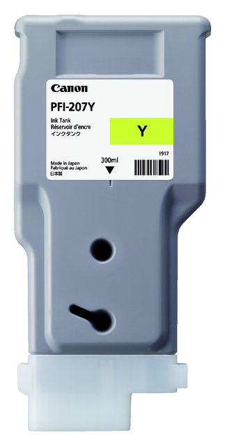 2139872 inkcartridge canon pfi-207 300ml geel