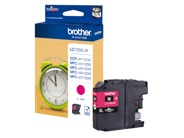 INKTCARTRIDGE BROTHER LC-125XLM ROOD