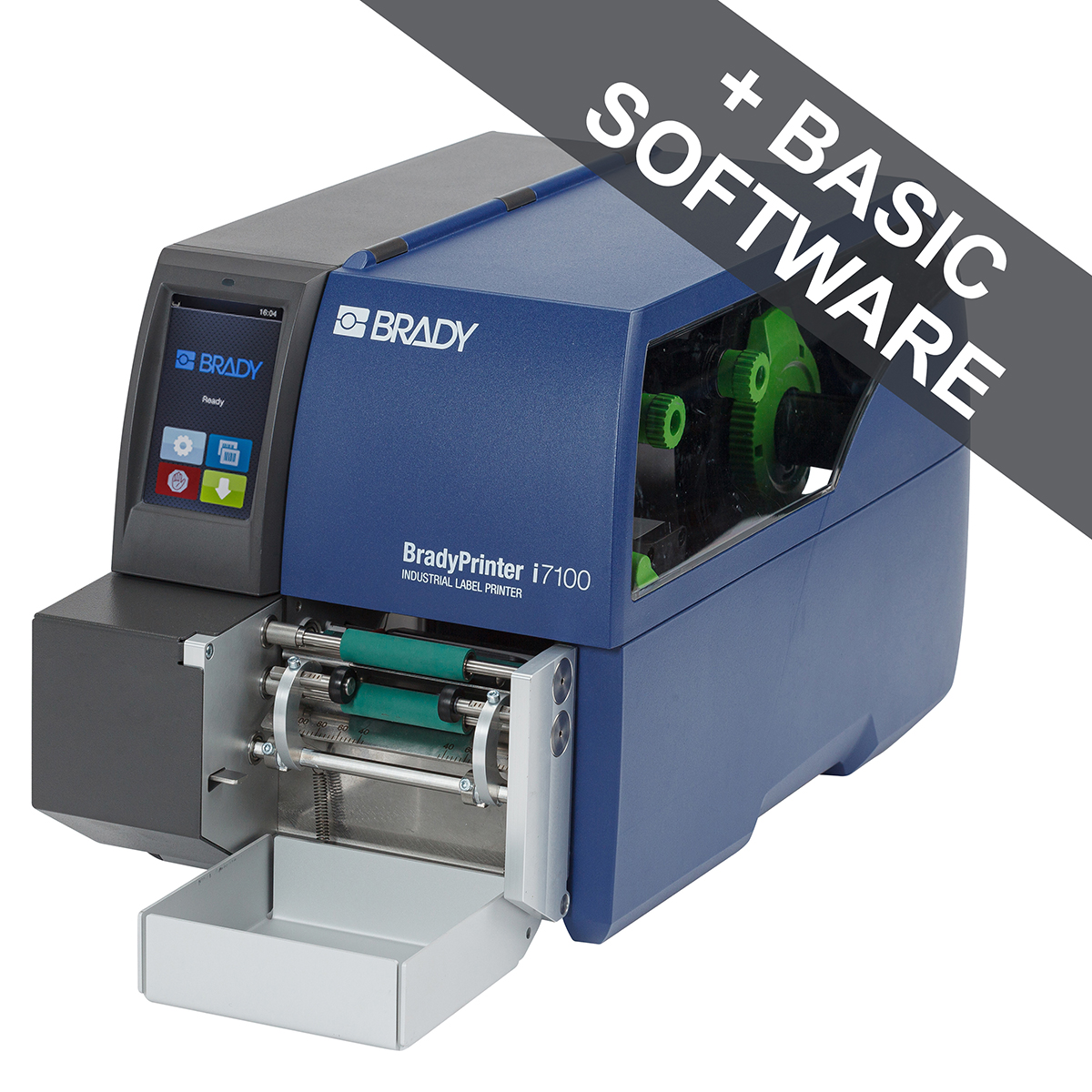 BradyPrinter i7100 600 dpi US with Peel function and label applicator for tubes