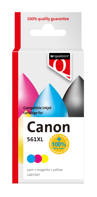 Ink cartridge Quantore alternative tbv Canon CL561XL color Ink cartridge Quantore alternative tbv Canon CL561XL color