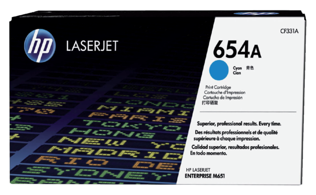 Toner cartridge HP CF331A 654A blue Toner cartridge HP CF331A 654A blue