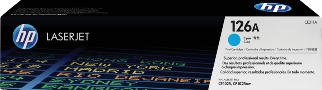 Toner cartridge HP CE311A 126A blue Toner cartridge HP CE311A 126A blue