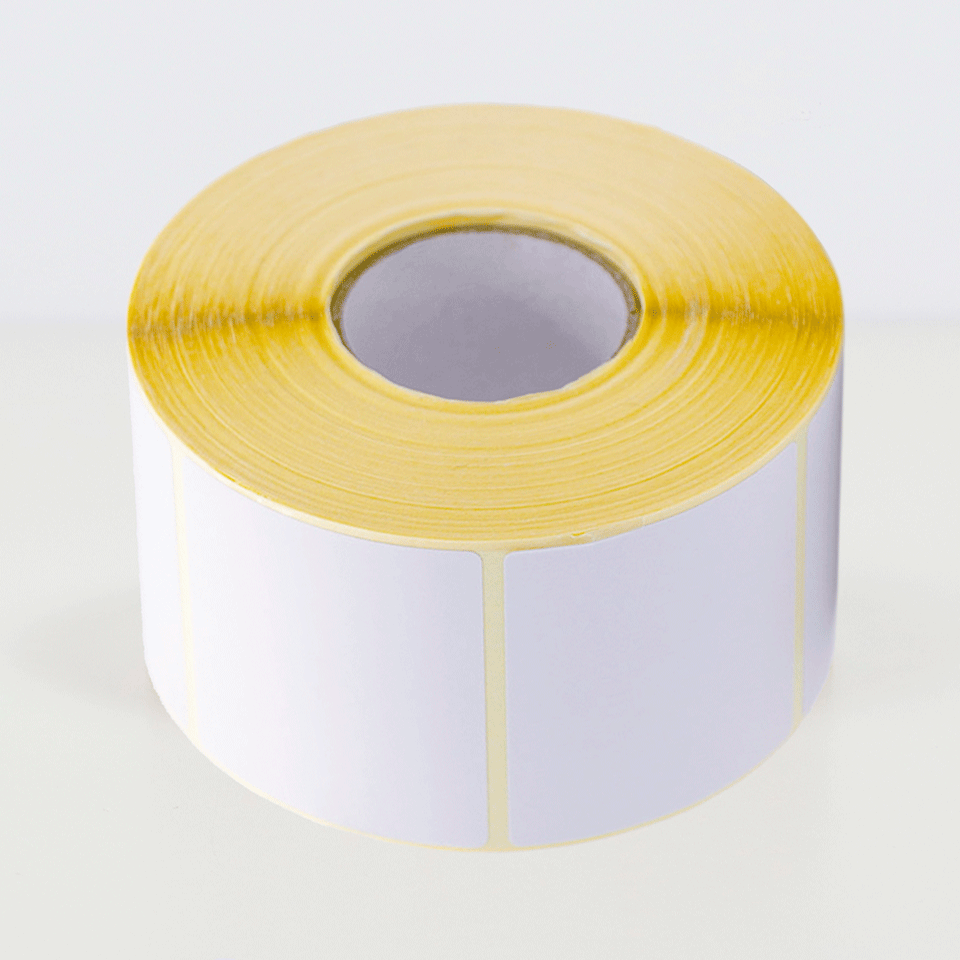 BDH-1J050055-127 etiket voor voedselindustrie, 55 x 50 mm, wit, verwijderbaar