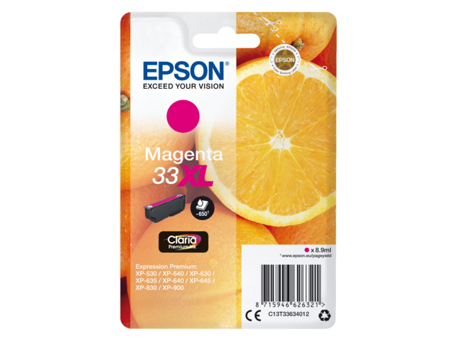 2666556 inkcartridge epson 33xl t3363 rood