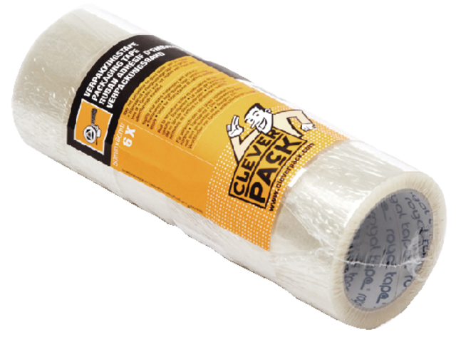 Verpakkingstape CleverPack 48mmx66m transparant PP pak à 6 rollen Verpakkingstape CleverPack 48mmx66m transparant PP pak à 6 rollen