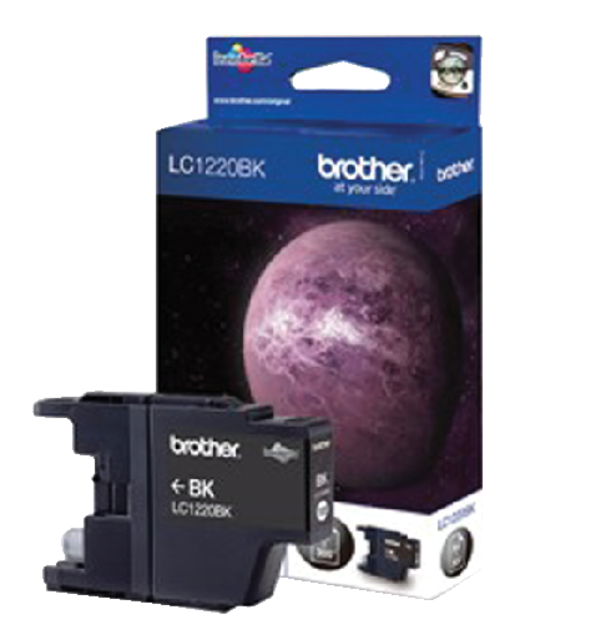 Inktcartridge Brother LC-1220BK zwart Inktcartridge Brother LC-1220BK zwart
