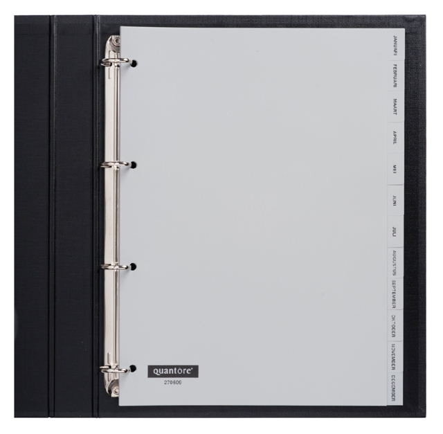 A4 tabs months 4 holes A4 tabs months 4 holes