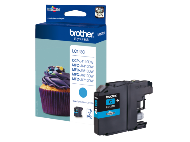 LC123C inkcartridge brother lc-123 blauw