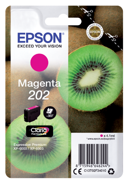 Inktcartridge Epson 202 T02F34 rood Inktcartridge Epson 202 T02F34 rood