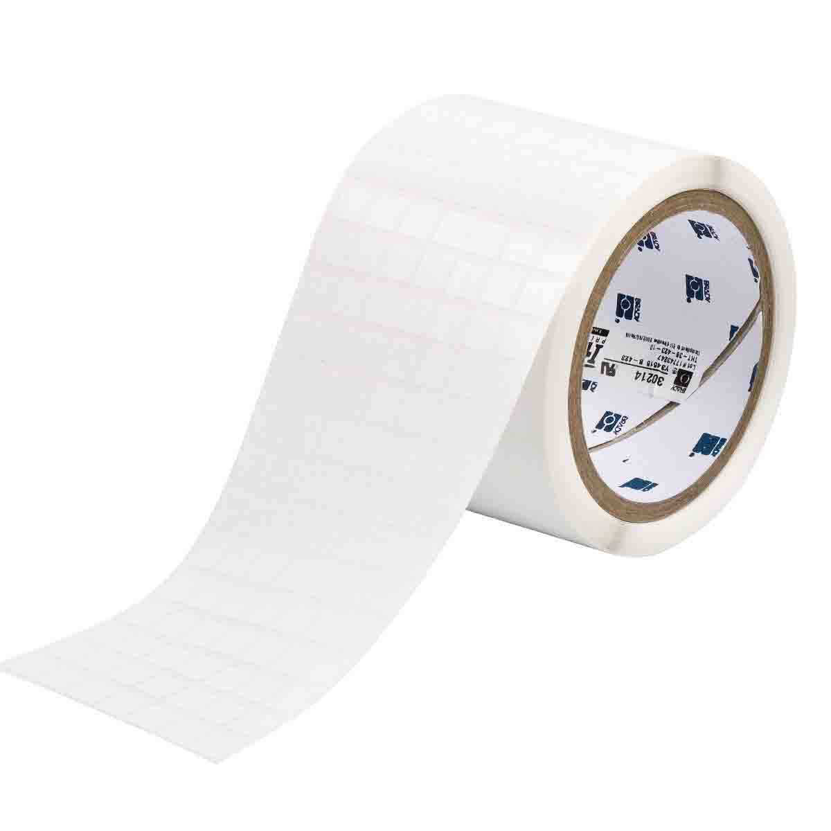 029910_THT-38-473-10 Thermal Transfer Printable Labels, 9,53 mm (W) x 9,53 mm (H), White