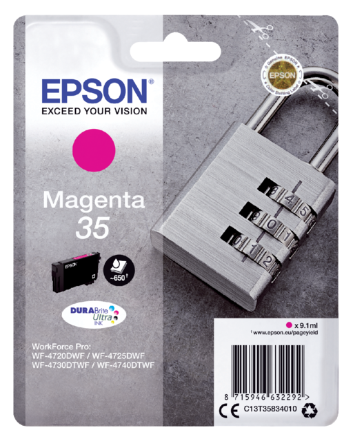 Inktcartridge Epson 35 T3583 rood Inktcartridge Epson 35 T3583 rood