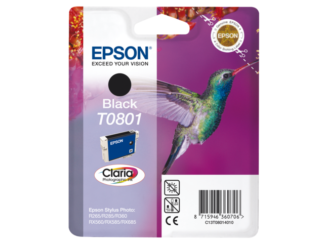 1693814 inkcartridge epson t080140 zwart