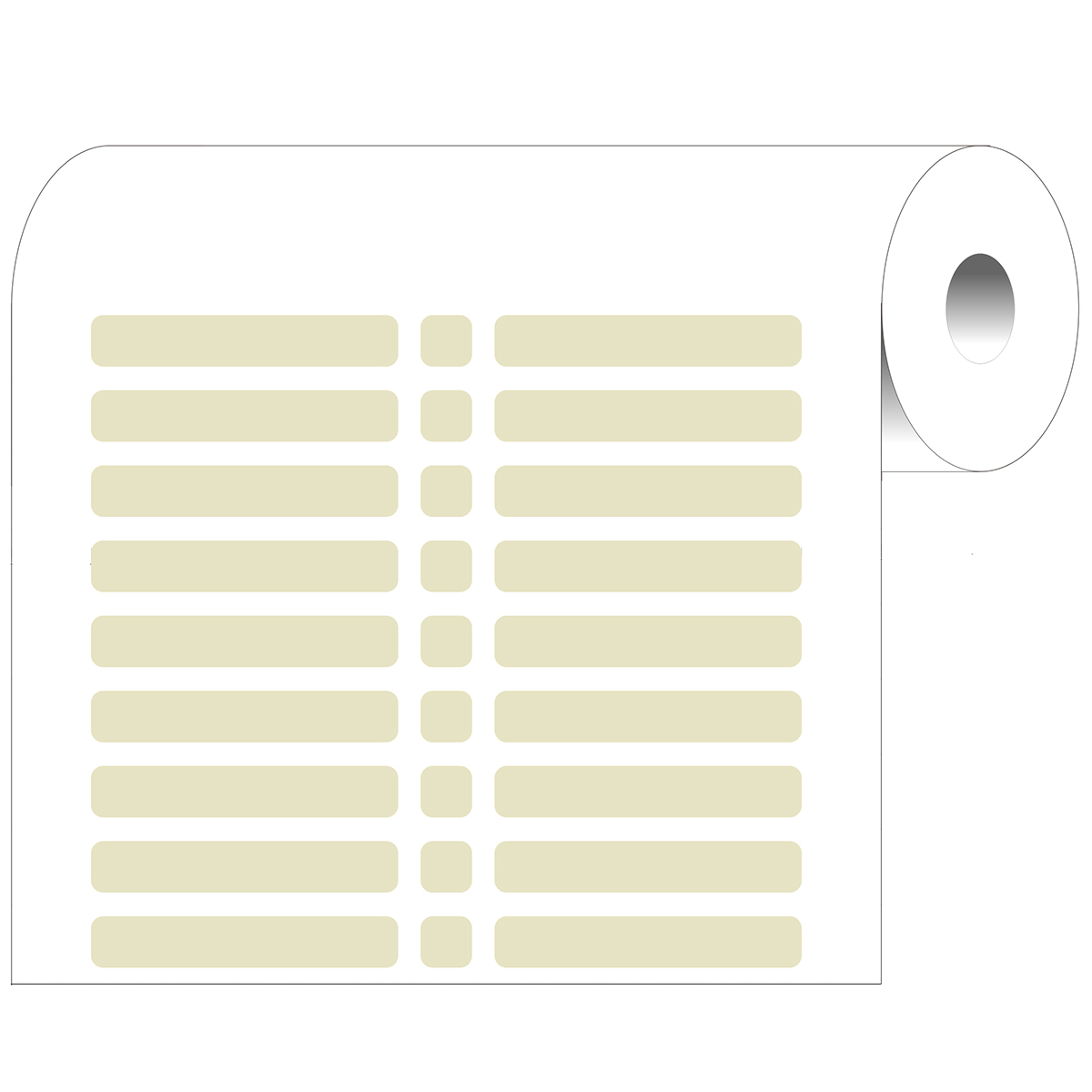 236726_BPT-4-652-2.5 Thermische transfert labels, 38,10 mm (B) x 6,35 mm (H), Amber