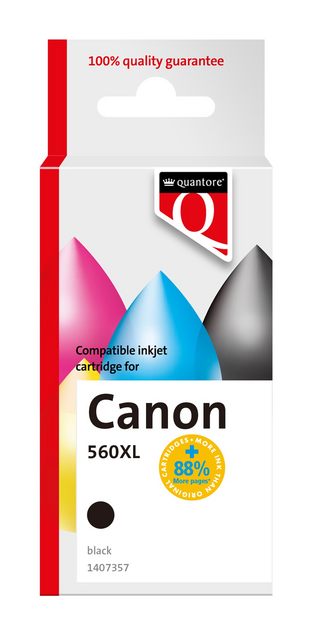 Ink cartridge Quantore alternative tbv Canon PG560XL black