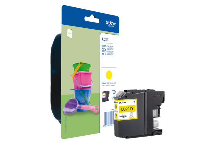 LC221Y inkcartridge brother lc-221 geel