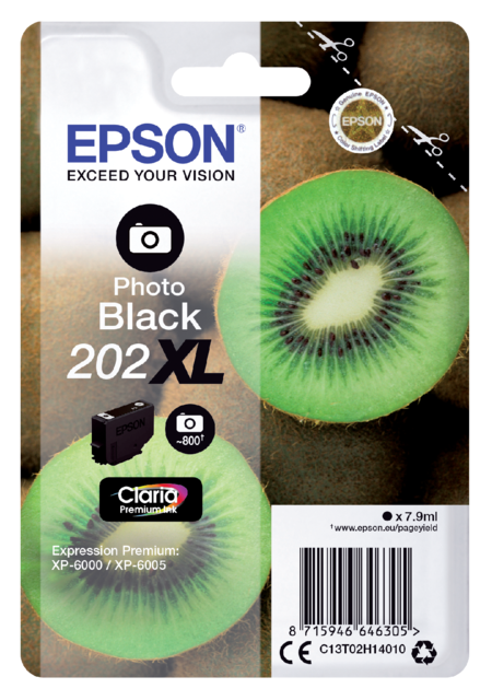 2888129 inkcartridge epson 202xl t02h14 foto zwart xl