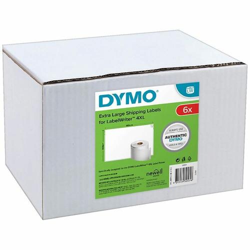 Dymo 2128307 Volumenpackung LW Etiketten 104 mm x 159 mm, 6 Rollen