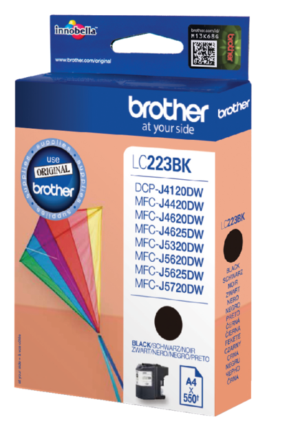 Inktcartridge Brother LC-223BK zwart Inktcartridge Brother LC-223BK zwart