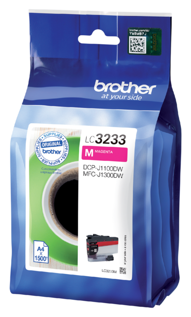Inktcartridge Brother LC-3233M rood Inktcartridge Brother LC-3233M rood