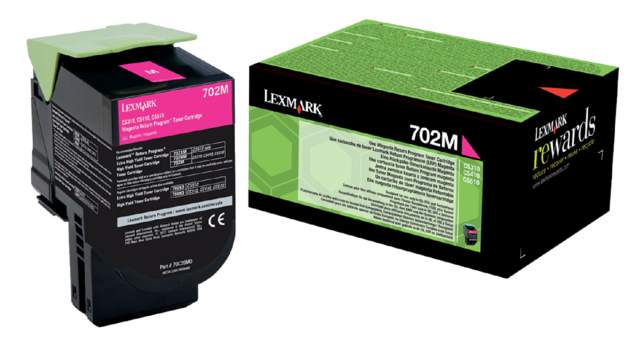 Tonercartridge Lexmark 70C20M0 prebate rood Tonercartridge Lexmark 70C20M0 prebate rood