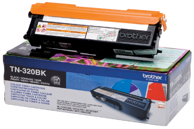 Toner Brother TN-320BK zwart Toner Brother TN-320BK zwart