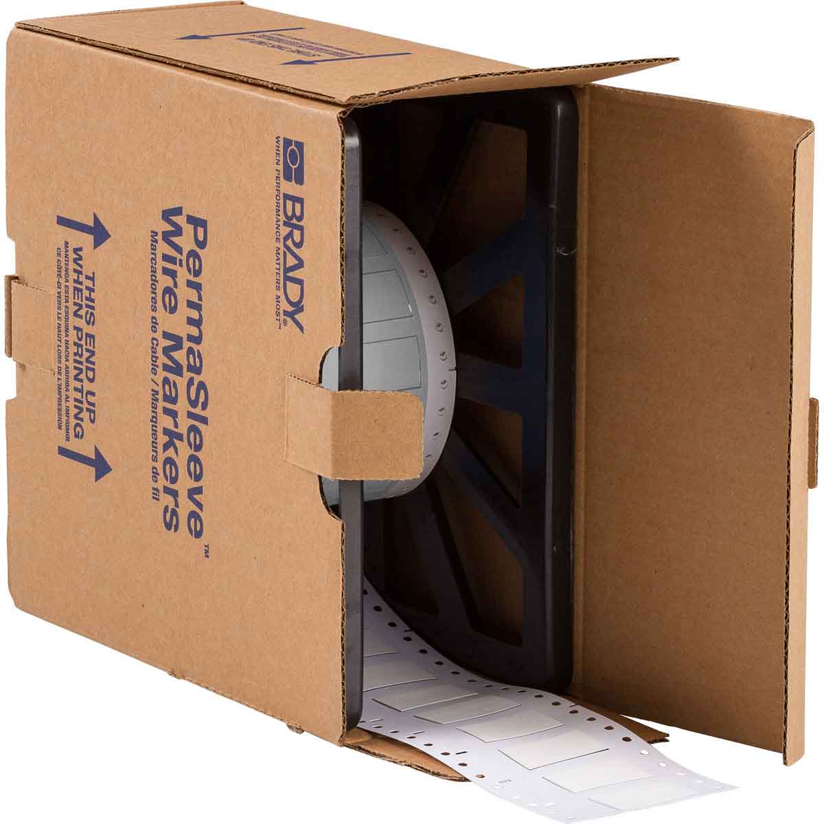 117088-HX-500-2-WT PermaSleeve krimpkousen voor draadmarkering, 50,80 mm (B) x 21,62 mm (H), Wit 117088-HX-500-2-WT PermaSleeve krimpkousen voor draadmarkering, 50,80 mm (B) x 21,62 mm (H), Wit