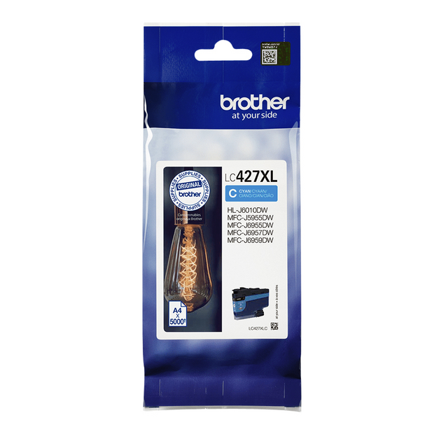 LC427XLC inkcartridge brother lc-427xlc blauw
