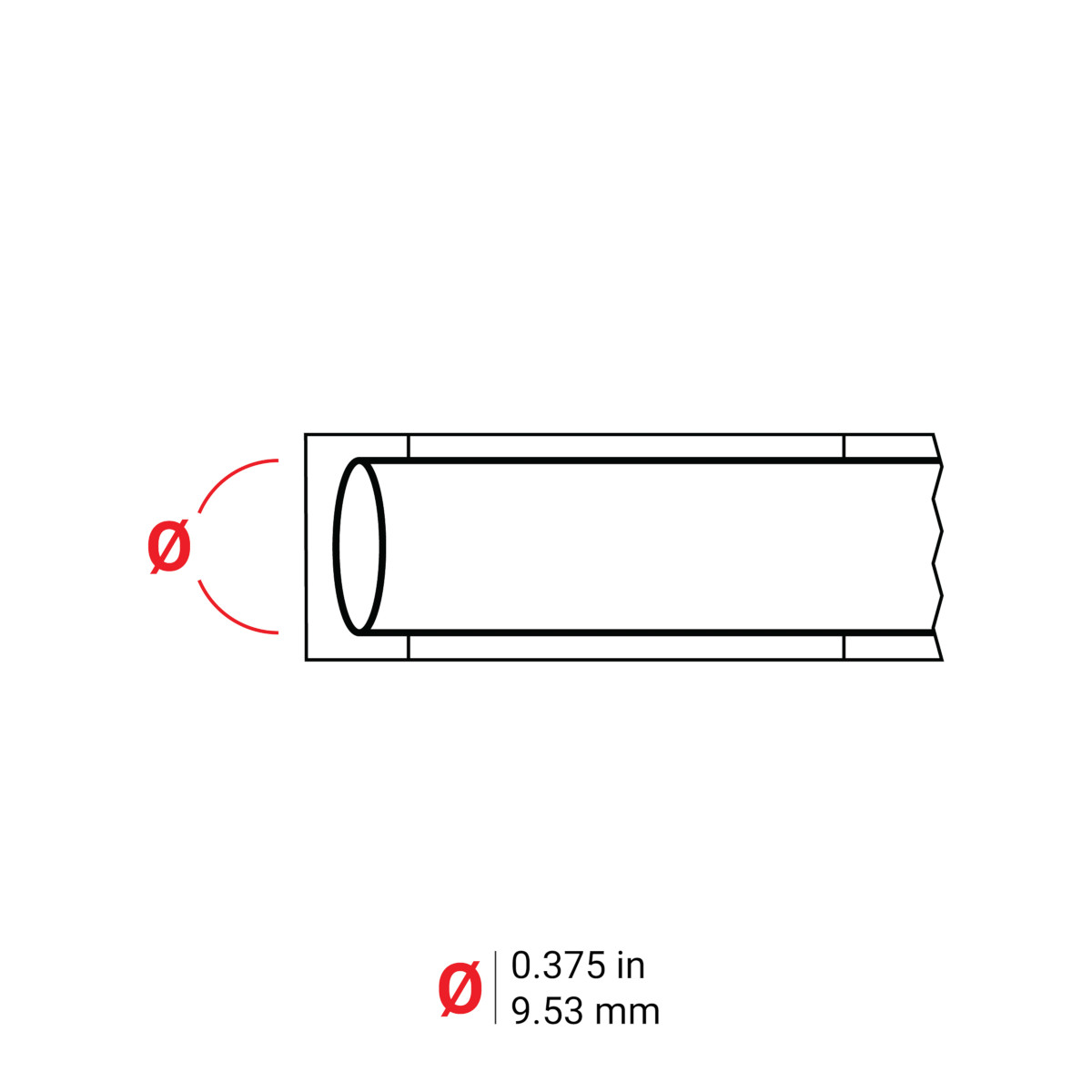 110926-M21-375-C-342 PermaSleeve hittekrimpende polyolefin krimpkous voor M211; M210; BMP21-PLUS; BMP21