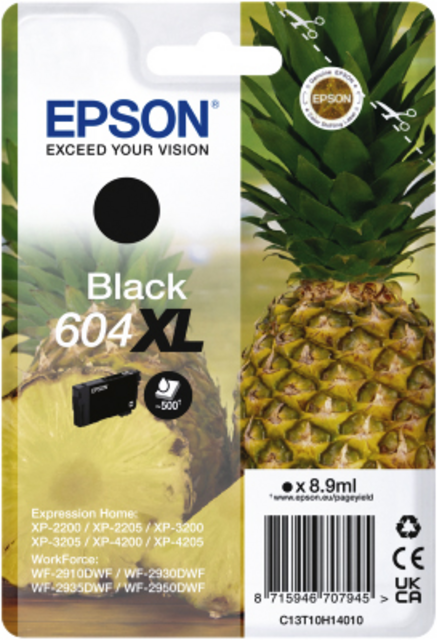Inktcartridge Epson 604XL T10H14 zwart Inktcartridge Epson 604XL T10H14 zwart