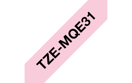 Brother TZE-MQE31 zwart op pastel roze, 12 mm Brother TZE-MQE31 zwart op pastel roze, 12 mm