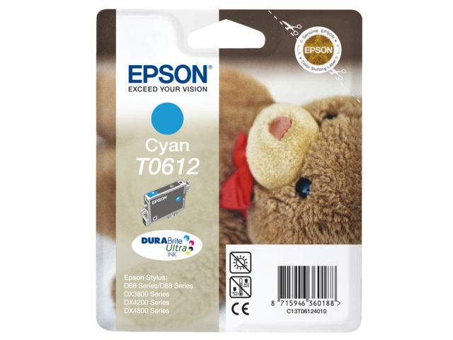 INKCARTRIDGE EPSON T061240 BLAUW