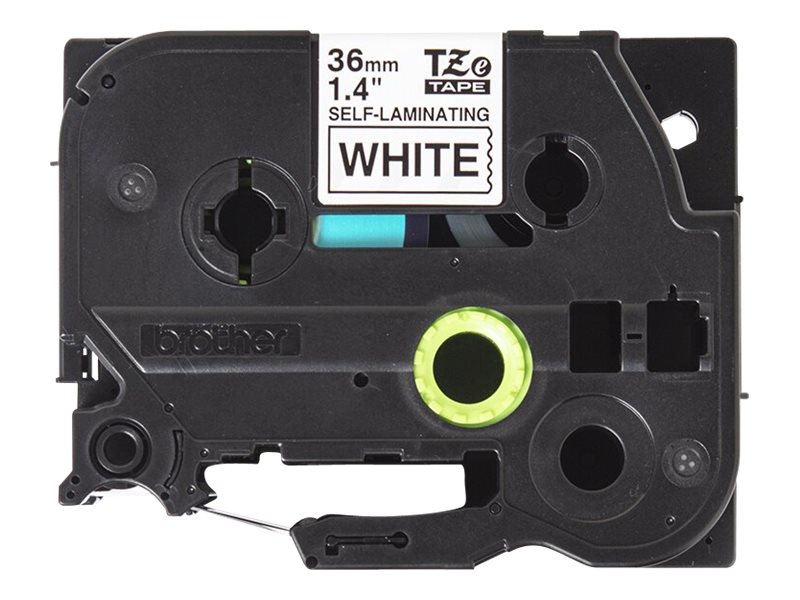 Brother TZe-SL261 zelflaminerende tape zwart op wit, 36mm
