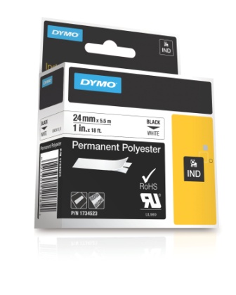 Dymo 1734523 RHINO Permanent Polyester, 24 mm x 5,5 m