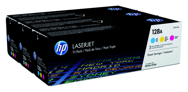 Toner cartridge HP CF371AM 128A 3 colors Toner cartridge HP CF371AM 128A 3 colors