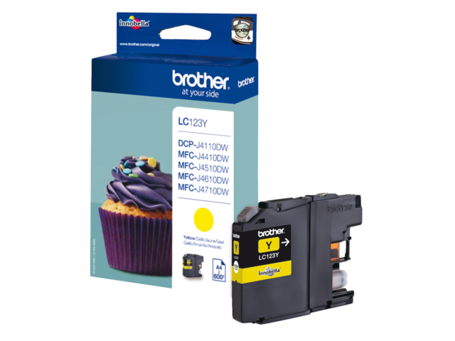 LC123Y inkcartridge brother lc-123 geel