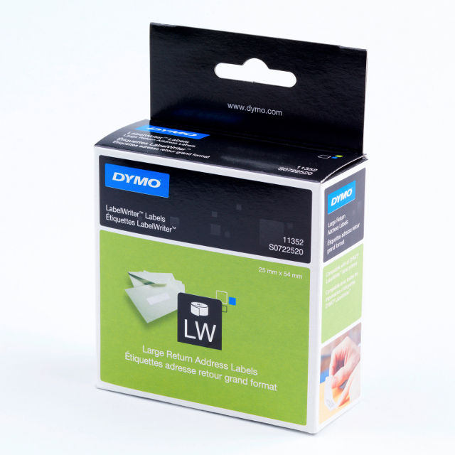 Dymo S0722520 / 11352 25x54mm Etiketten voor retouradres