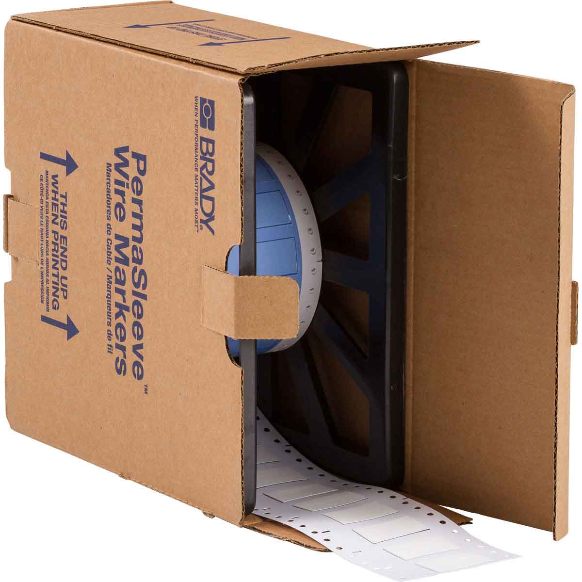 032617-PS-500-150-WT PermaSleeve krimpkousen voor draadmarkering, 38,10 mm (B) x 21,62 mm (H), Wit