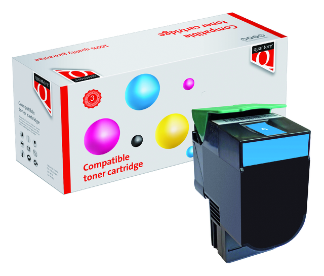 K15468PR tonercartridge quantore lex c540h2cg 2k blauw