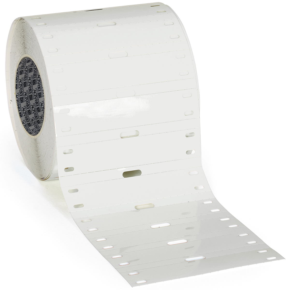 196727-THT-7515-7598-WT Polyester Kabeltag, 75,00 mm (B) x 15,00 mm (H), Wit