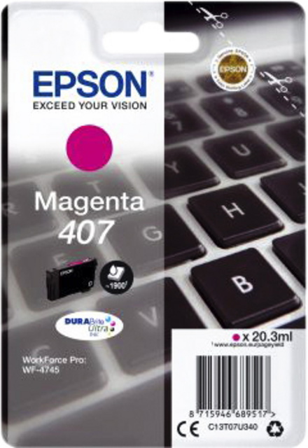 4040647 inkcartridge epson 407 t07u340 rood