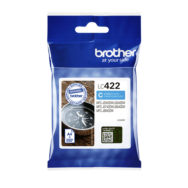 INK CARTRIDGE BROTHER LC-422C BLUE INK CARTRIDGE BROTHER LC-422C BLUE