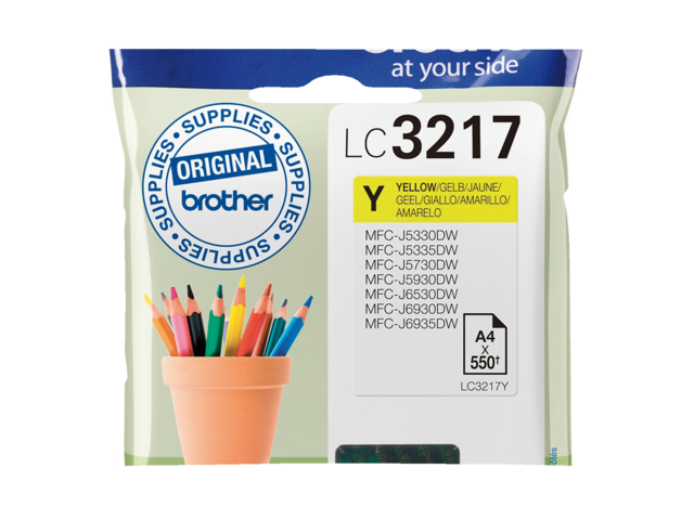 LC3217Y inkcartridge brother lc-3217 geel