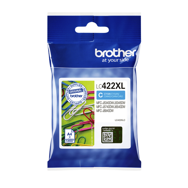LC422XLC inkcartridge brother lc-422xlc blauw