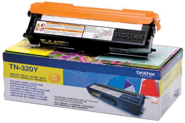 Toner Brother TN-320Y geel Toner Brother TN-320Y geel