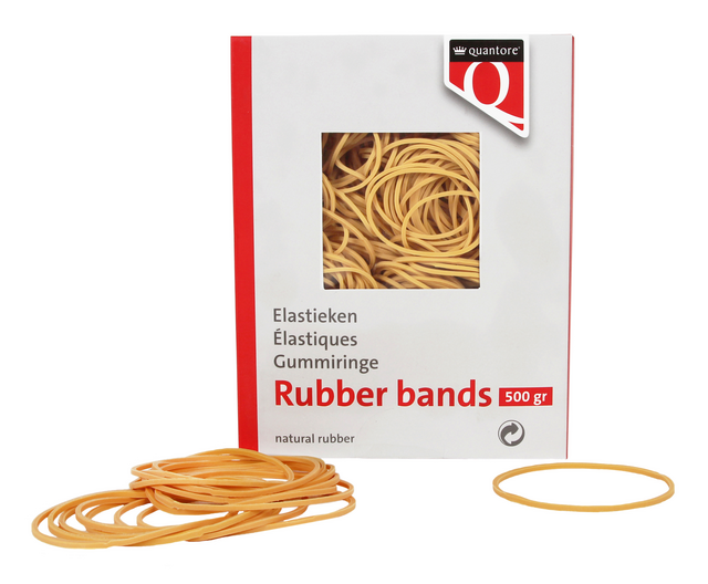 Elastiek Quantore 18 80x1,5x1mm 500gram Elastiek Quantore 18 80x1,5x1mm 500gram