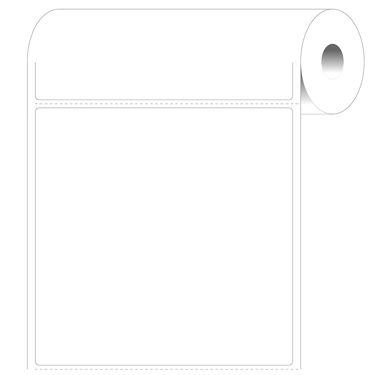 236748_BPT-540-405 Direct thermische labels, 101,60 mm (B) x 101,60 mm (H), Wit